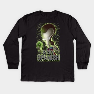 Ricky Spanish COVID-19 Kids Long Sleeve T-Shirt